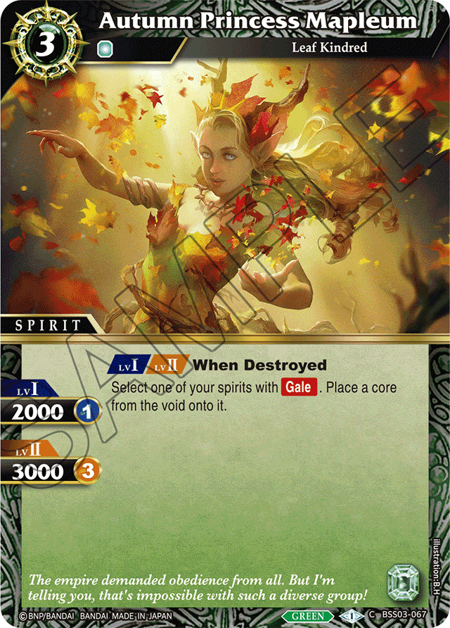 Autumn Princess Mapleum - Aquatic Invaders - Common - BSS03-067