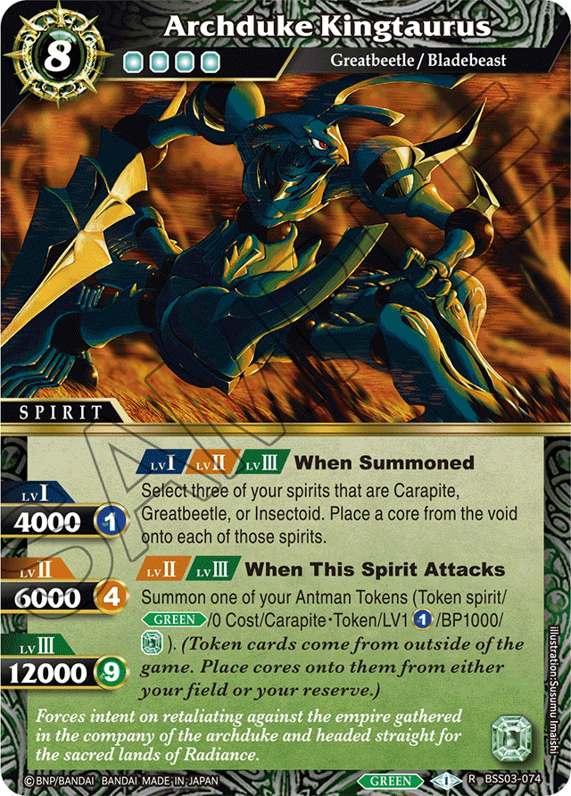Archduke Kingtaurus - Aquatic Invaders - Rare - BSS03-074