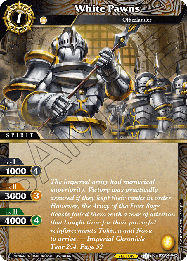 White Pawns - Savior of Chaos - Common - BSS04-042