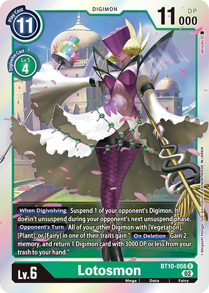 Lotosmon - Xros Encounter - Rare - BT10-056 R