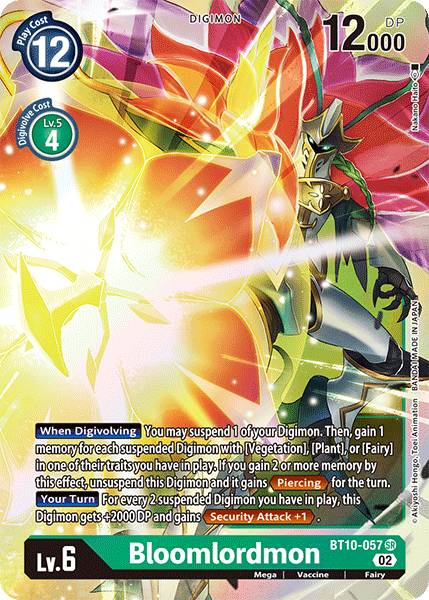Bloomlordmon - Xros Encounter - Super Rare - BT10-057 SR