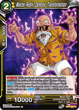 Master Roshi, Demonic Transformation - Vermilion Bloodline - Common - BT11-101