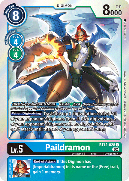 Paildramon - Across Time - Rare - BT12-028 R