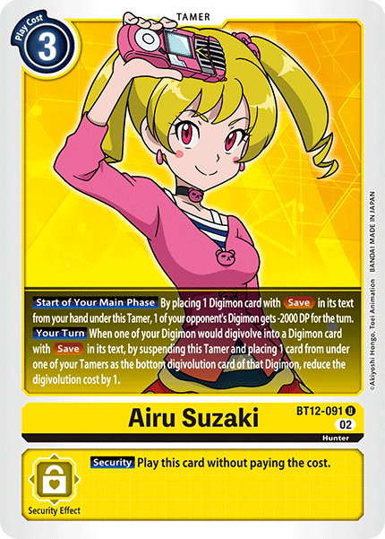 Airu Suzaki - Across Time - Uncommon - BT12-091 U