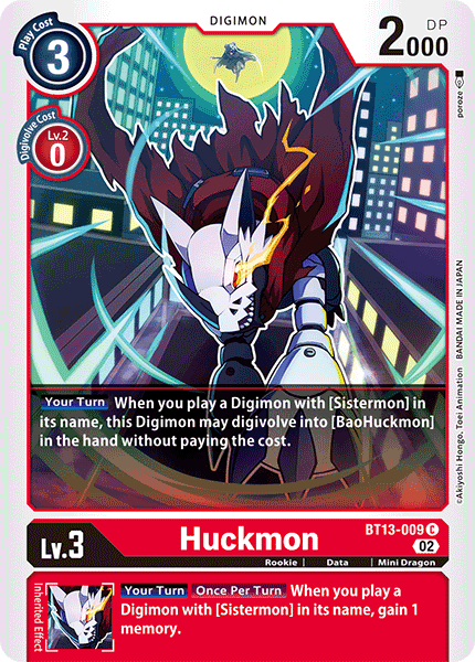 Huckmon - Versus Royal Knight Booster - Common - BT13-009 C