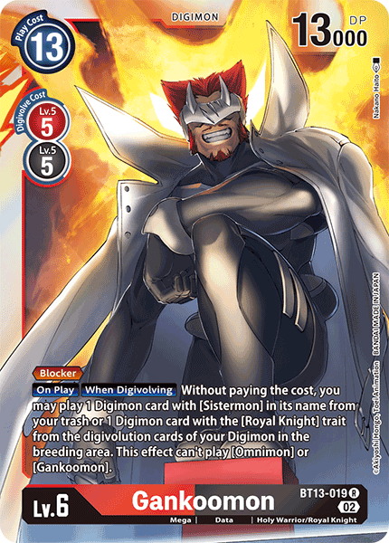 Gankoomon - Versus Royal Knight Booster - Rare - BT13-019 R
