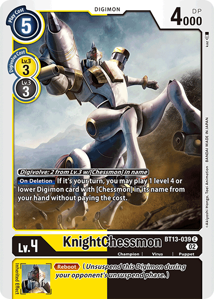 KnightChessmon BT13-039 - Versus Royal Knight Booster - Common - BT13-039 C