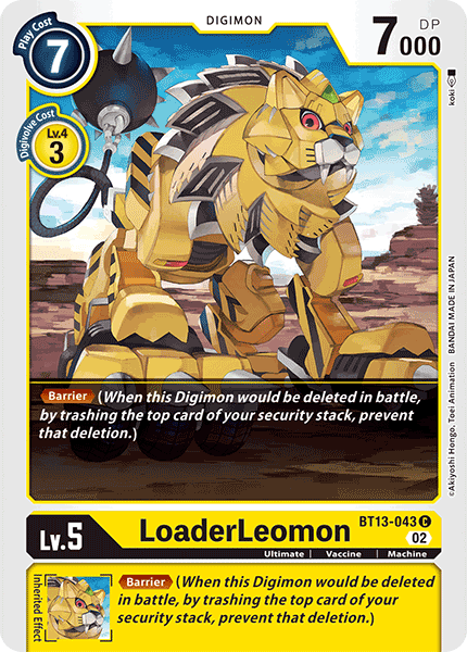 LoaderLeomon - Versus Royal Knight Booster - Common - BT13-043 C