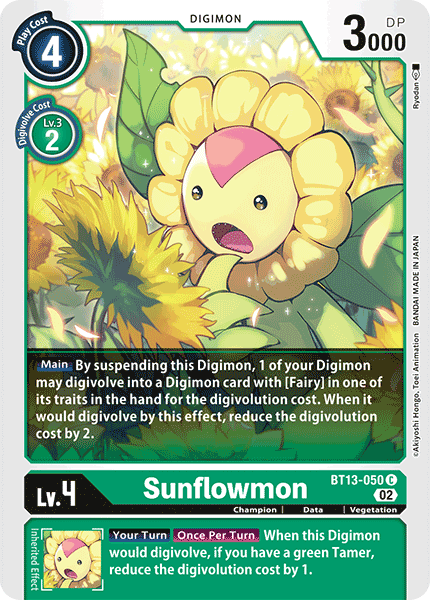 Sunflowmon - Versus Royal Knight Booster - Common - BT13-050 C