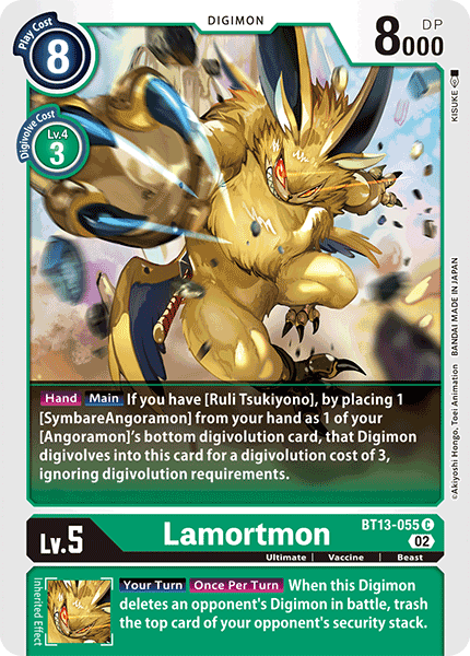 Lamortmon - Versus Royal Knight Booster - Common - BT13-055 C