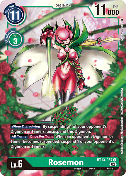 Rosemon - Versus Royal Knight Booster - Rare - BT13-057 R