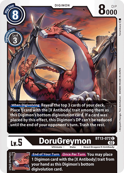 DoruGreymon - Versus Royal Knight Booster - Common - BT13-072 C