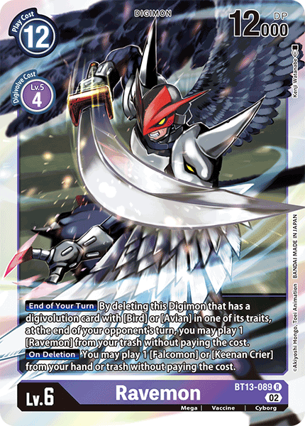 Ravemon - Versus Royal Knight Booster - Rare - BT13-089 R