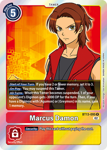 Marcus Damon - Versus Royal Knight Booster - Rare - BT13-095 R
