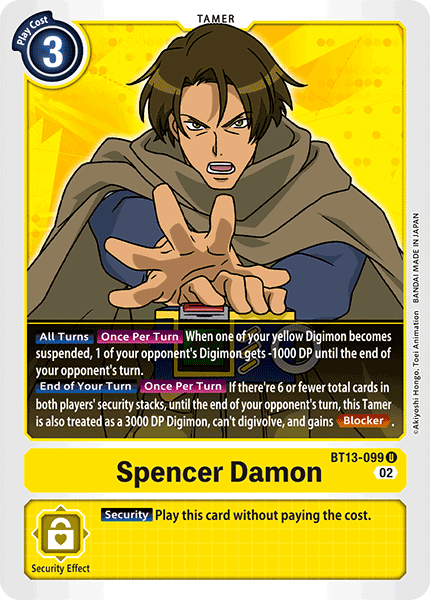 Spencer Damon - Versus Royal Knight Booster - Uncommon - BT13-099 U