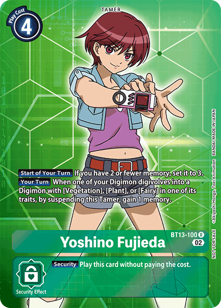 Yoshino Fujieda (Box Topper) - Versus Royal Knight Booster - Rare - BT13-100 R