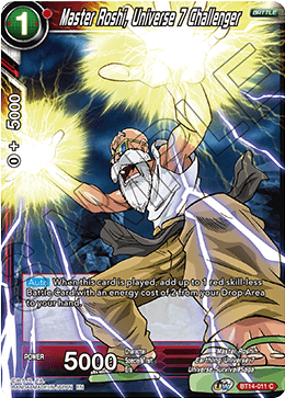 Master Roshi, Universe 7 Challenger - Cross Spirits - Common - BT14-011