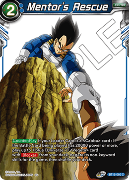 Mentor's Rescue - Saiyan Showdown - Common - BT15-060