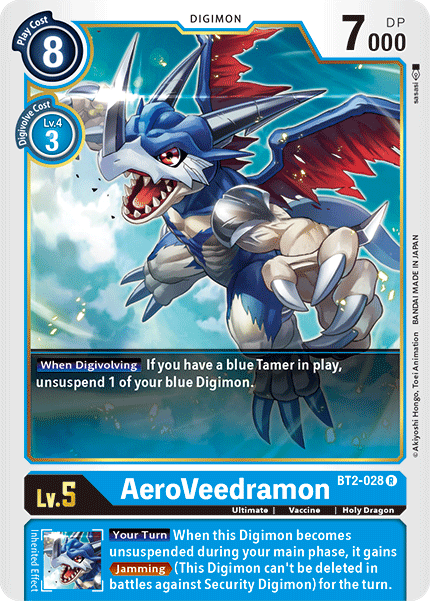 AeroVeedramon - Release Special Booster - Rare - BT2-028 R