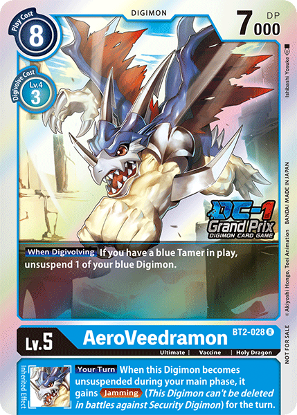 AeroVeedramon (DC-1 Grand Prix) - Release Special Booster - Rare - BT2-028 R