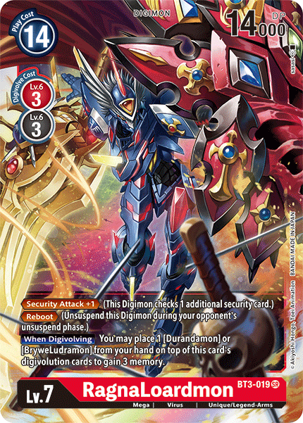 RagnaLoardmon - Release Special Booster - Super Rare - BT3-019 SR