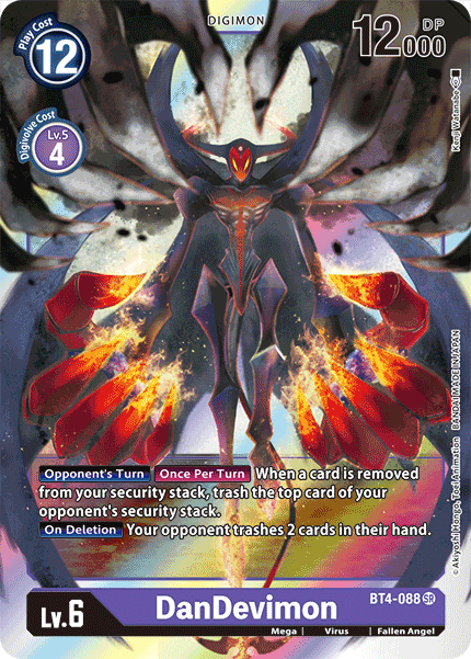 DanDevimon - Great Legend - Super Rare - BT4-088 SR