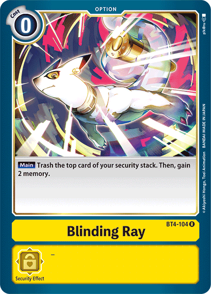 Blinding Ray - Great Legend - Rare - BT4-104 R