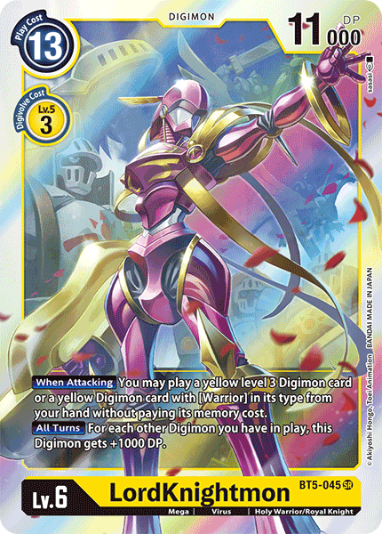 LordKnightmon - Battle of Omni - Super Rare - BT5-045 SR