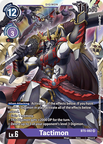 Tactimon - Battle of Omni - Super Rare - BT5-082 SR