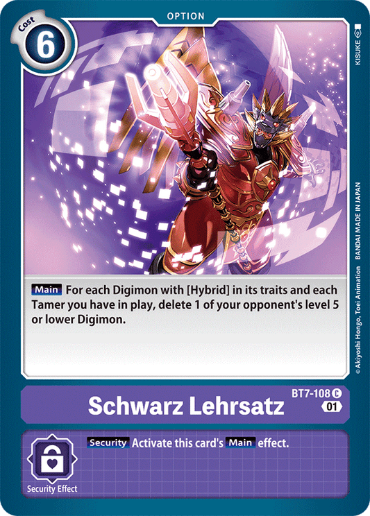 Schwarz Lehrsatz - Next Adventure - Common - BT7-108 C