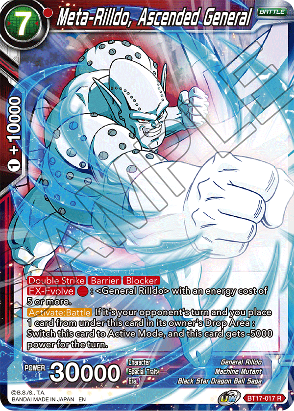 Meta-Rilldo, Ascended General - Ultimate Squad - Rare - BT17-017