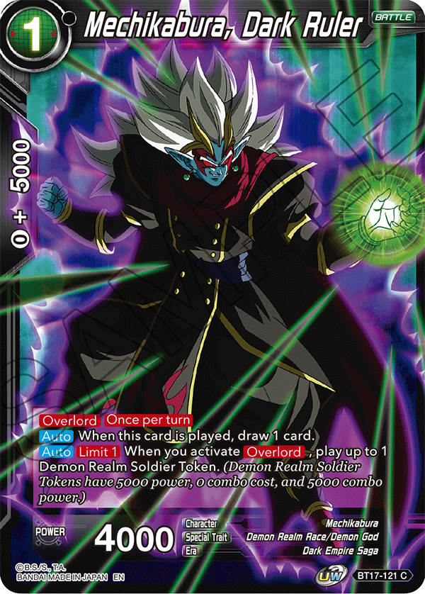 Mechikabura, Dark Ruler - Ultimate Squad - Common - BT17-121