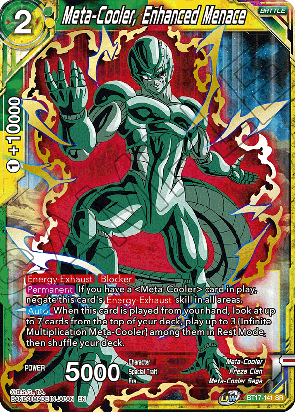 Meta-Cooler, Enhanced Menace - Ultimate Squad - Super Rare - BT17-141