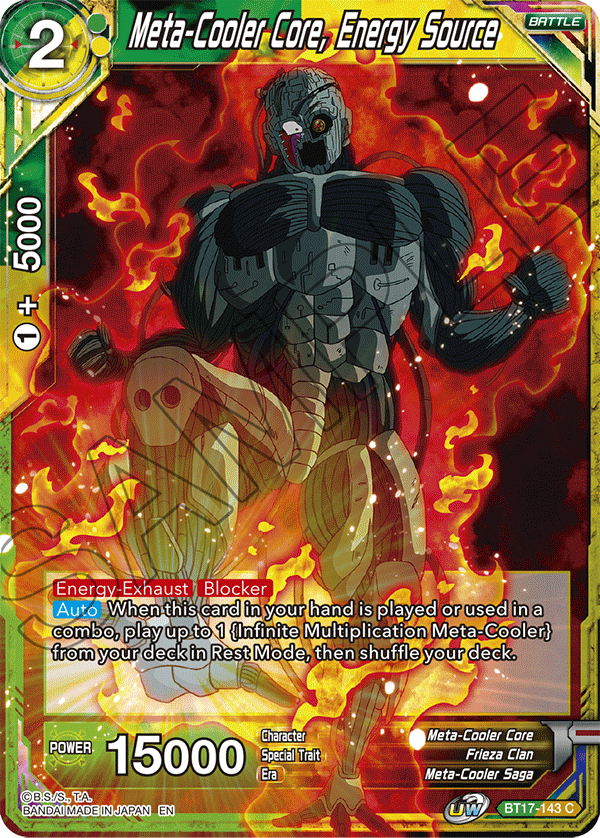 Meta-Cooler Core, Energy Source - Ultimate Squad - Common - BT17-143