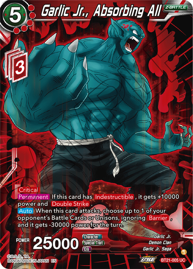 Garlic Jr., Absorbing All - Wild Resurgence - Uncommon - BT21-005
