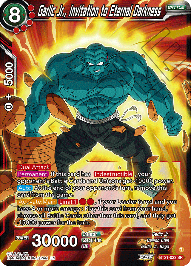 Garlic Jr., Invitation to Eternal Darkness - Wild Resurgence - Super Rare - BT21-023