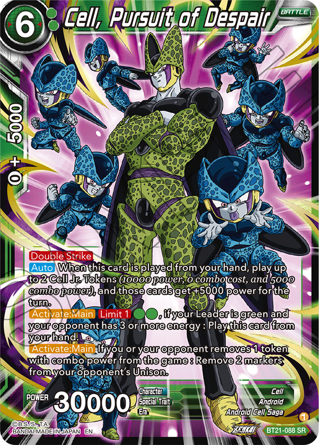 Cell, Pursuit of Despair - Wild Resurgence - Super Rare - BT21-088