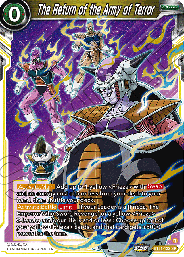 The Return of the Army of Terror - Wild Resurgence - Super Rare - BT21-132