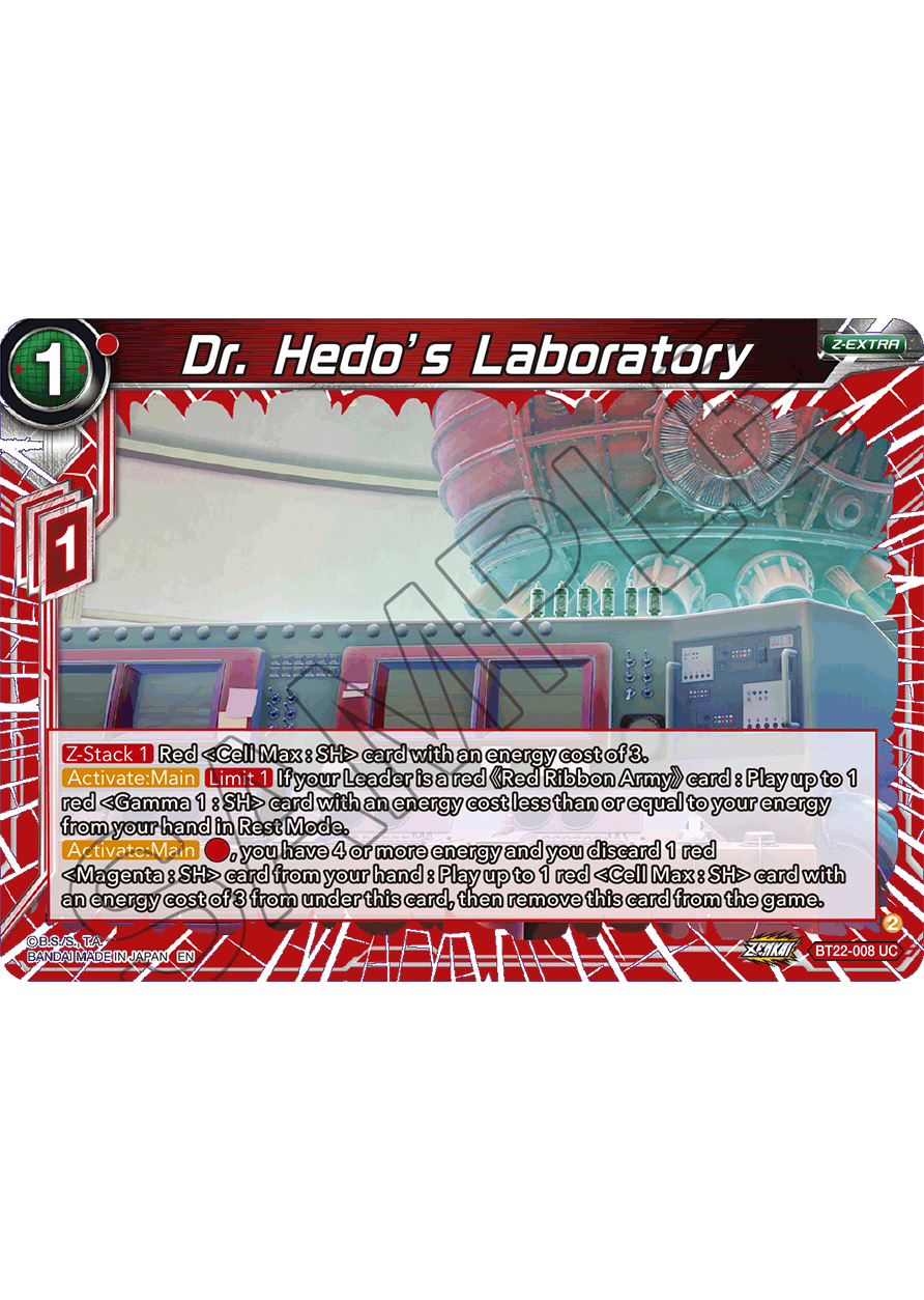 Dr. Hedo's Laboratory - Critical Blow - Uncommon - BT22-008