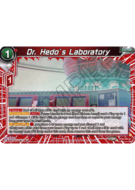 Dr. Hedo's Laboratory - Critical Blow - Uncommon - BT22-008