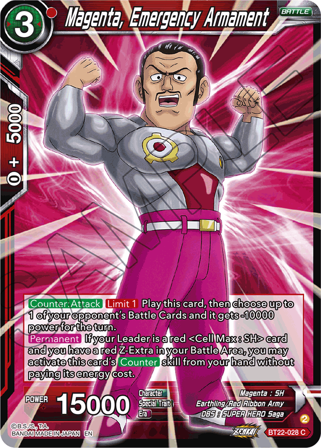 Magenta, Emergency Armament - Critical Blow - Common - BT22-028