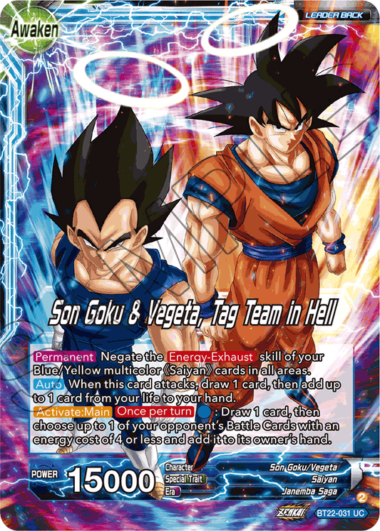 Son Goku // Son Goku & Vegeta, Tag Team in Hell - Critical Blow - Uncommon - BT22-031