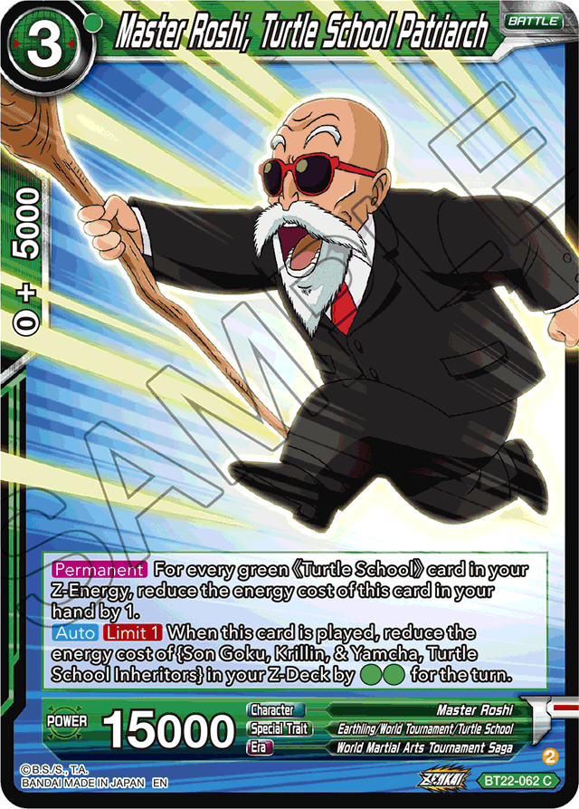 Master Roshi, Turtle school Patriarch - Critical Blow - Common - BT22-062