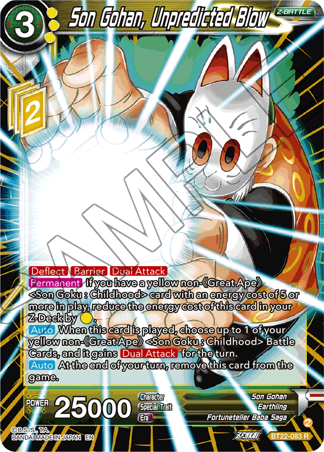 Son Gohan, Unpredicted Blow - Critical Blow - Rare - BT22-083