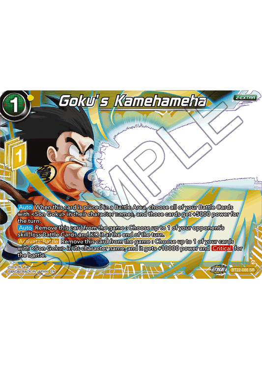 Goku's Kamechameha - Critical Blow - Super Rare - BT22-086