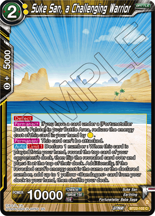 Suke San, a Challenging Warrior - Critical Blow - Common - BT22-102