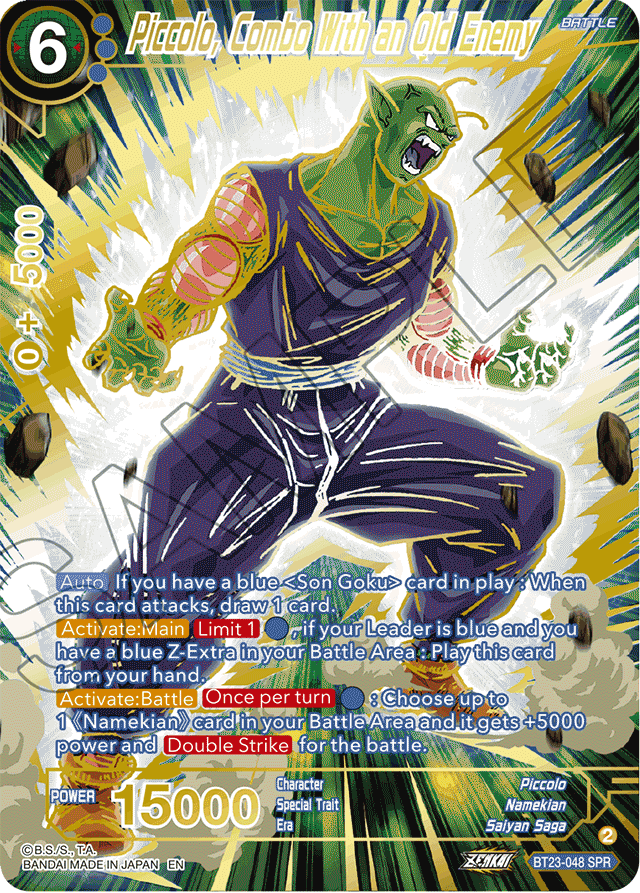 Piccolo, Combo With an Old Enemy (SPR) - Perfect Combination - Special Rare - BT23-048