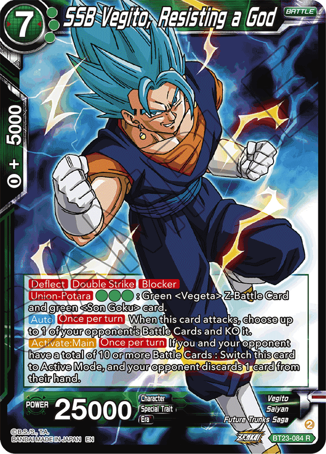 SSB Vegito, Resisting a God - Perfect Combination - Rare - BT23-084