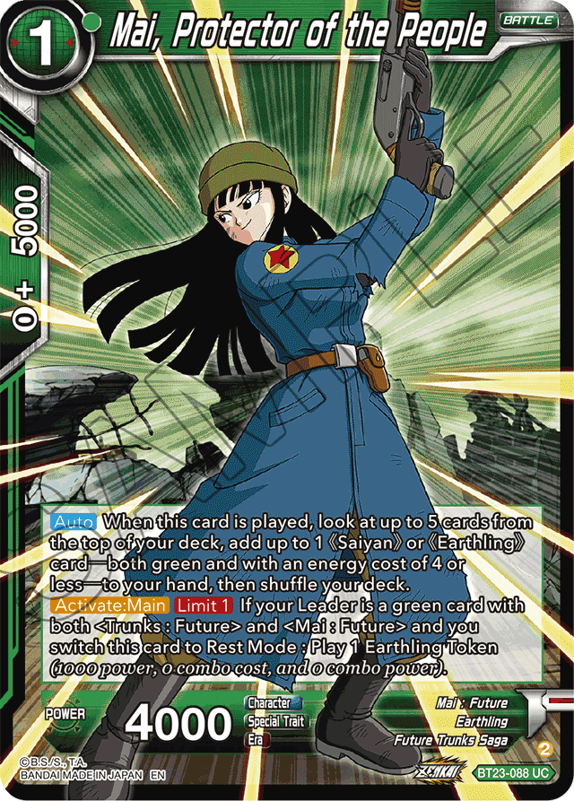Mai, Protector of the People - Perfect Combination - Uncommon - BT23-088