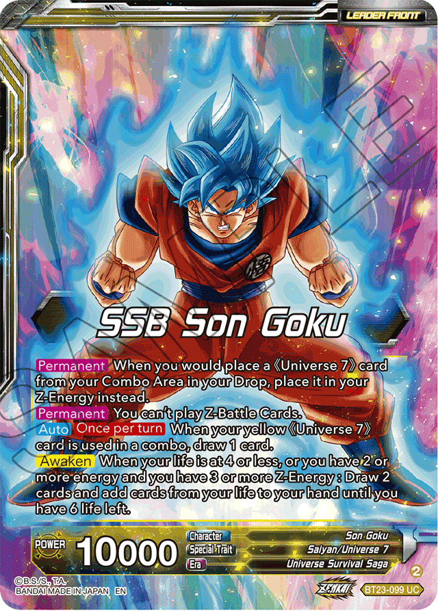 SSB Son Goku // Son Goku, Autonomous Awakening - Perfect Combination - Uncommon - BT23-099